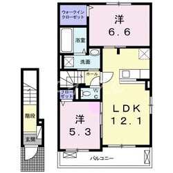 エレガンス　ケリー　Ⅱの物件間取画像